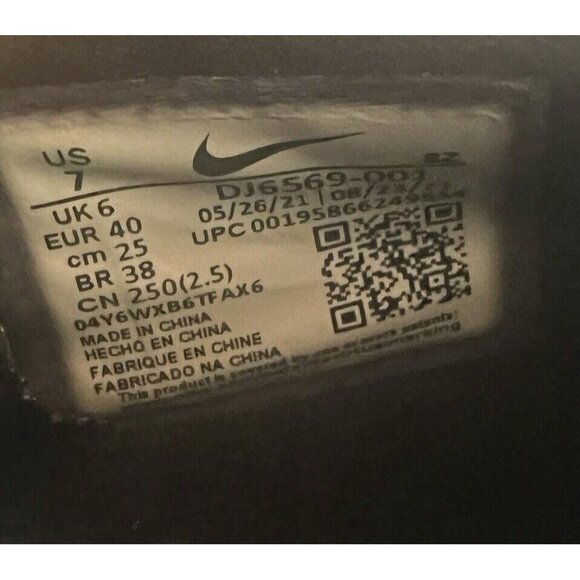 Nike Air Zoom Victory Tour 2 Men's Golf Shoes Spikes Black Size 7 DJ6569-001 - Picture 6 of 6